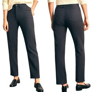 Faherty Washed Black Stretch Five Pocket Terry Pants Women’s Size 24